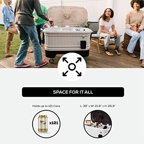 The Rolling 125-Qt Drink Cooler